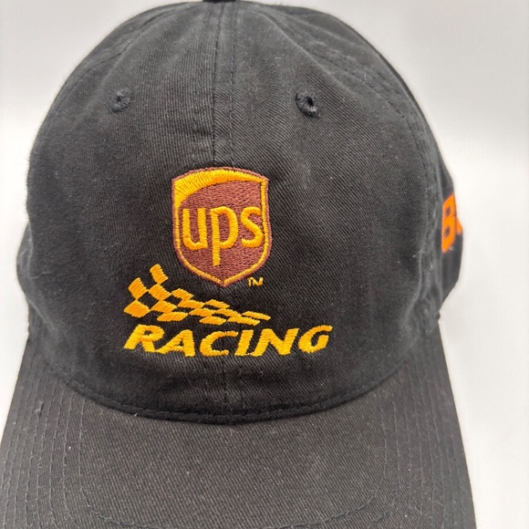 UPS Callaway Checkered Racing Embroidered Dale Jarrett #88 Black Racing Hat NWT! - Picture 2 of 11